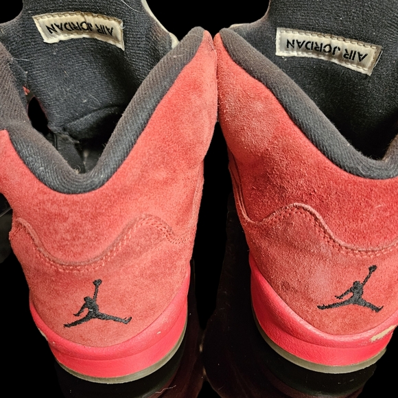 AIR JORDAN 5 RETRO RED SUEDE (GS) 440888-602 size 7Y - Picture 5 of 7